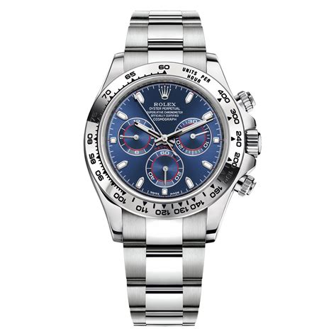 rolex daytona white gold with blue dial|Rolex daytona 116509 white gold.